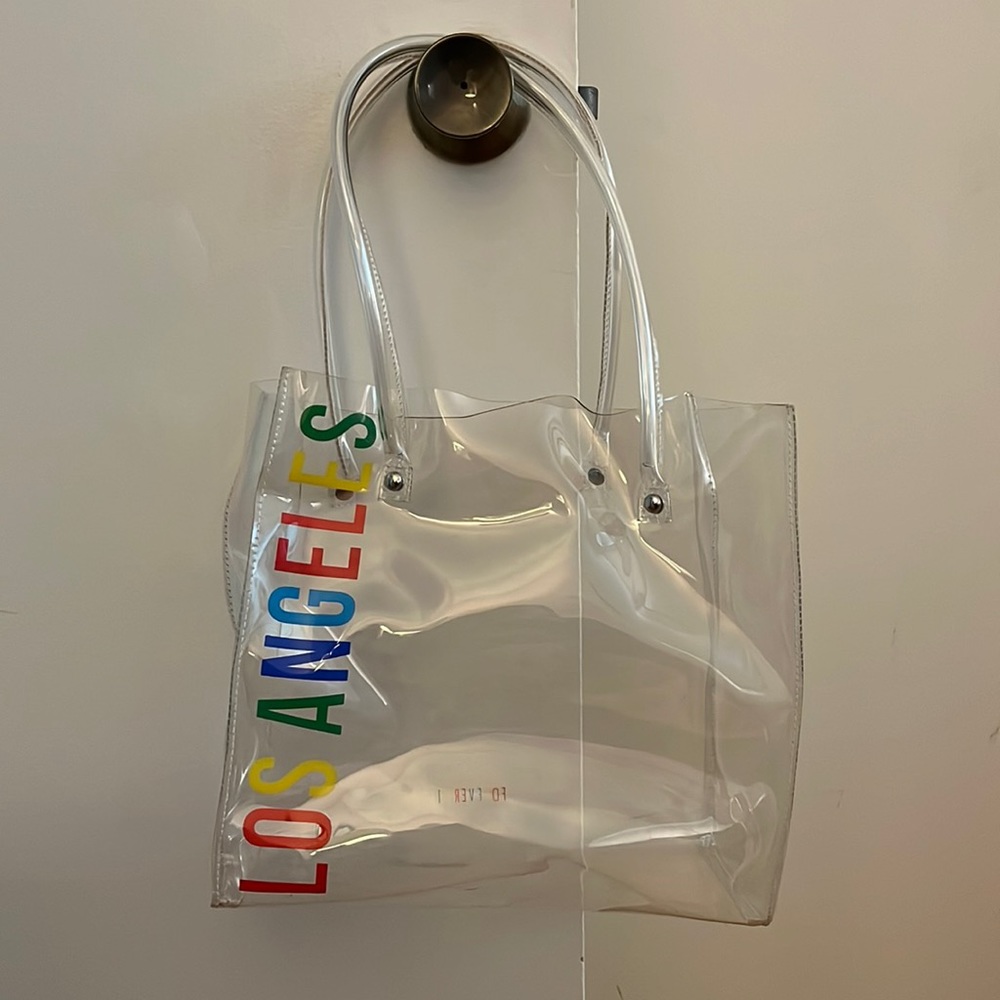 Clear beach bag